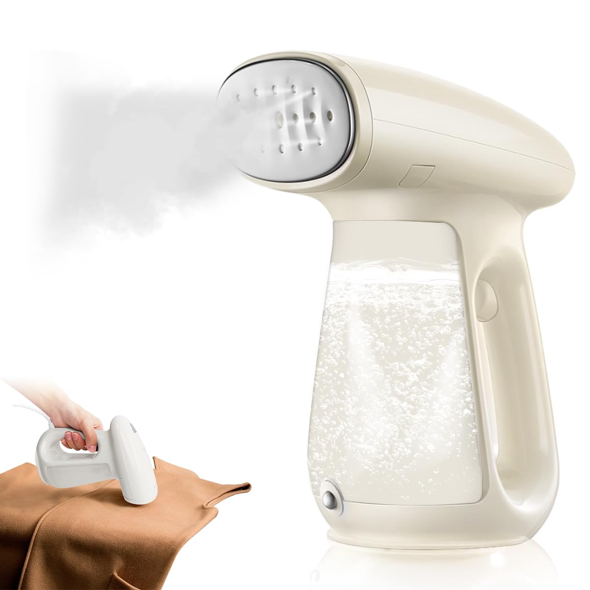 Bear Garment Steam Iron for Clothes 1300W Fast Heat-up Portable Steam Iron Handheld Lightweight Cloth Wrinkles Remover Travel Iron Mini Hand Steamer for Clothes Built-in Aromatherapy Box with Brush Bear Garment Steam Iron for Clothes 1300W Fast Heat-up Portable Steam Iron Handheld Lightweight Cloth Wrinkles Remover Travel Iron Mini Hand Steamer for Clothes Built-in Aromatherapy Box with Brush